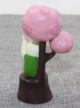 日式风兔子公仔系列树脂工艺品