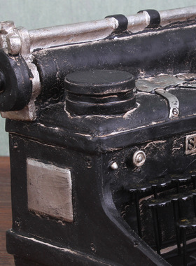 欧式风树脂打字机模型酒柜装饰品