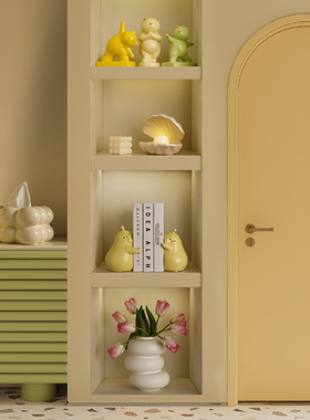 贝汉美陶瓷装饰摆件ins奶油酒柜