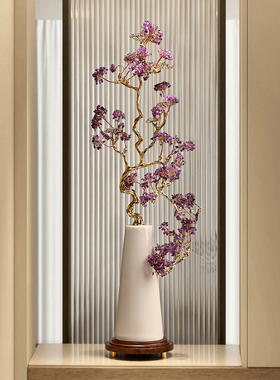 【纳福迎祥】紫水晶发财树摆件