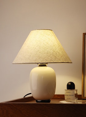 贝汉美日式侘寂风小众陶瓷罐台灯
