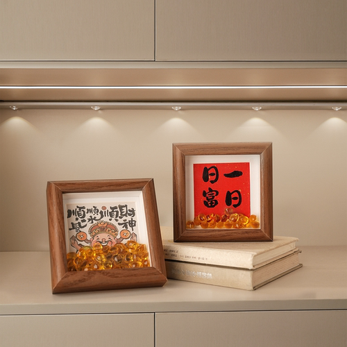 贝汉美新中式招财进宝相框招财摆件客厅电视柜玄关装饰乔迁礼物 - 图2