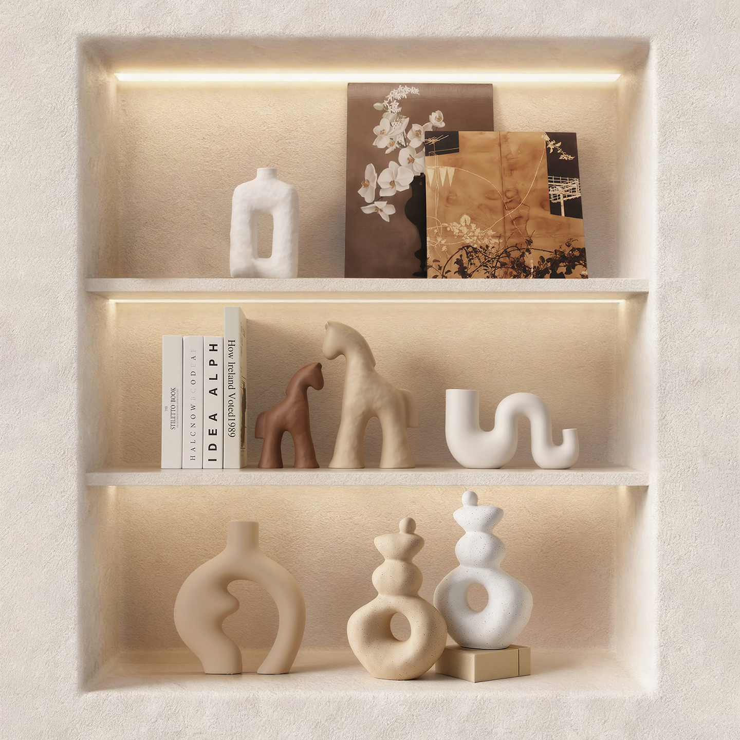 贝汉美高级感小众家居装饰品创意陶瓷花瓶中古侘寂风客厅酒柜摆件,淘宝优惠券,粉丝福利购,淘宝优惠卷