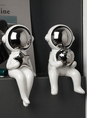 贝汉美创意宇航员太空人客厅电视柜酒柜装饰品摆件轻奢高档工艺品