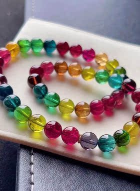 魅晶碧玺晶体通透手链