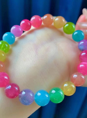 魅晶碧玺晶体通透手链