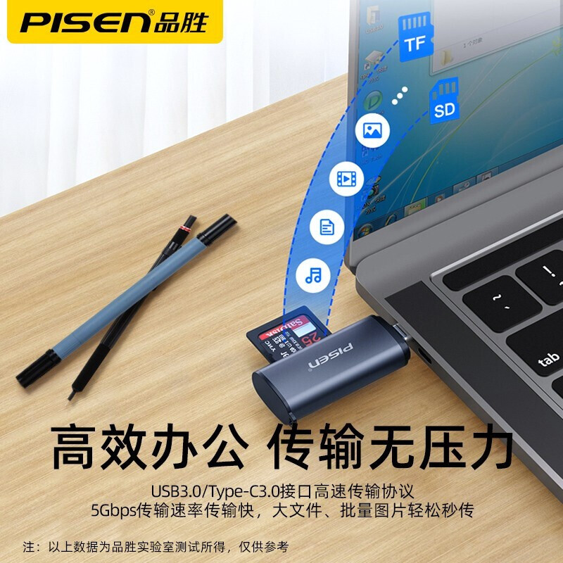 品胜usb3.0读卡器高速多合一相机sd CF内存卡转换器大卡tf安卓type-c手机otg电脑两用多功能车载迷你读卡器 - 图2