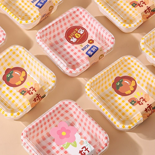 Tiramisu коробка тысяча слой мусс для пирога одноразовая коробка для пикника десерт для пирога для пирога упаковка