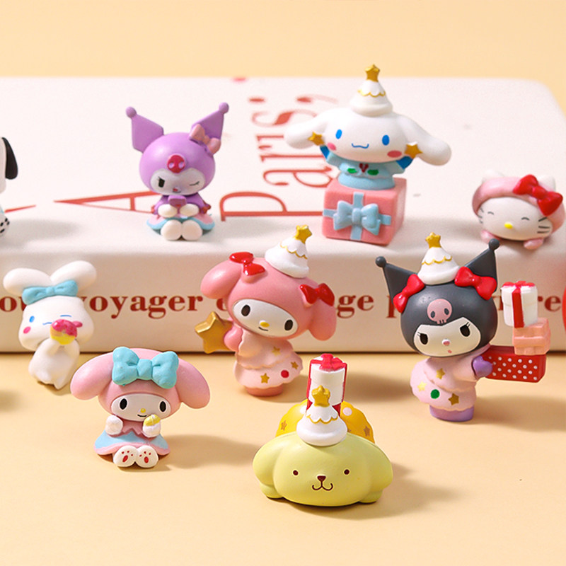 儿童生日蛋糕装饰大耳狗库洛米摆件卡通小猫小狗小兔子烘焙装扮,淘宝优惠券,粉丝福利购,淘宝优惠卷