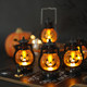 Halloween Portable Pumpkin Glow Lantern Cake Decoration