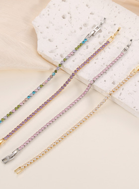 钻石之乡3.0小巧精致甜美微镶时尚简约清新气质创意百搭轻奢手链