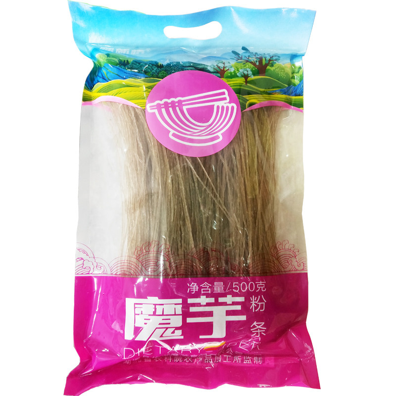 湖北踩新桥魔芋粉条粉丝蒟蒻面代餐方便速食袋装500g竹溪特产,淘宝优惠券,粉丝福利购,淘宝优惠卷