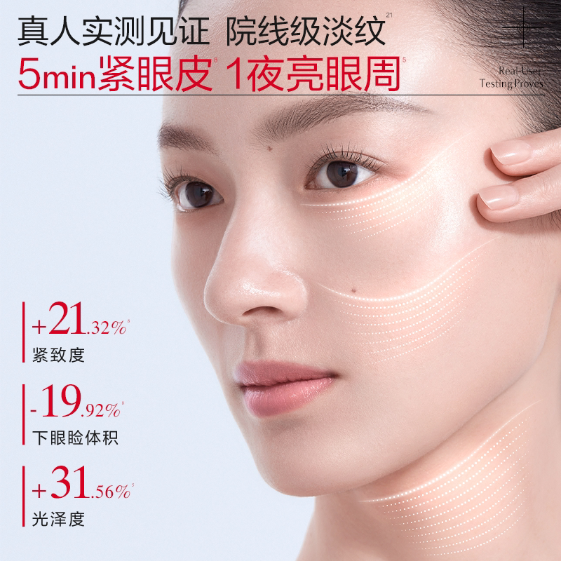 【U先专属T】全新升级丸美S肽小红笔眼霜5g焕亮抗皱淡化细纹