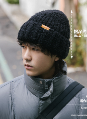 Acap男女羊羔绒毛线帽