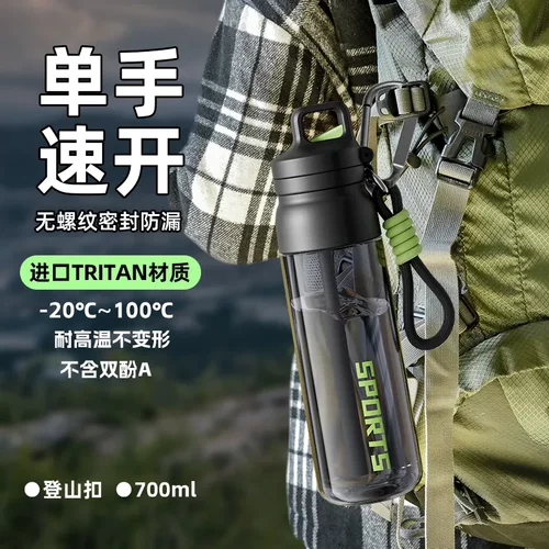 进口Tritan材质耐高温塑料杯定制运动水杯水杯上学吸管杯 - 图0