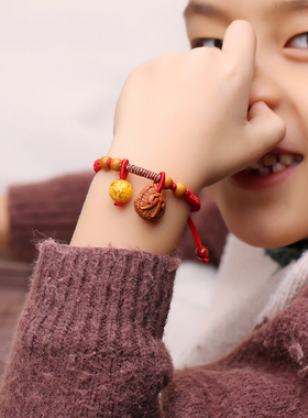 宝宝婴儿童新生儿手链桃核篮子