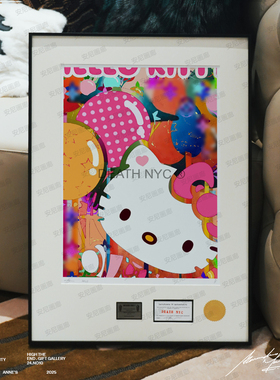 2026多巴胺配色HelloKitty家居用品安尼画廊HelloKitty挂画