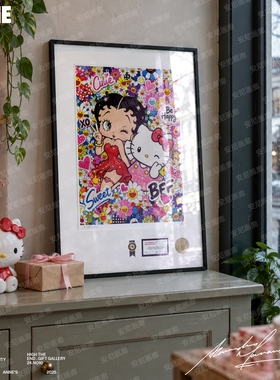 2026爆款【贝蒂娃娃Kitty】KITTY装饰画安尼画廊HelloKitty挂画