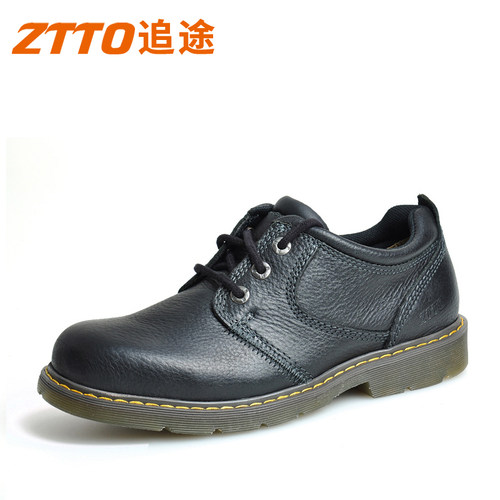 ZTTO英伦工装鞋真皮牛津鞋男大头皮鞋秋冬低帮休闲鞋牛筋底马丁鞋 - 图2