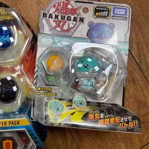 全新爆丸小子BAKUGAN八爪蜘蛛烈火独角龙变形球爆裂蛋对战玩具-图1