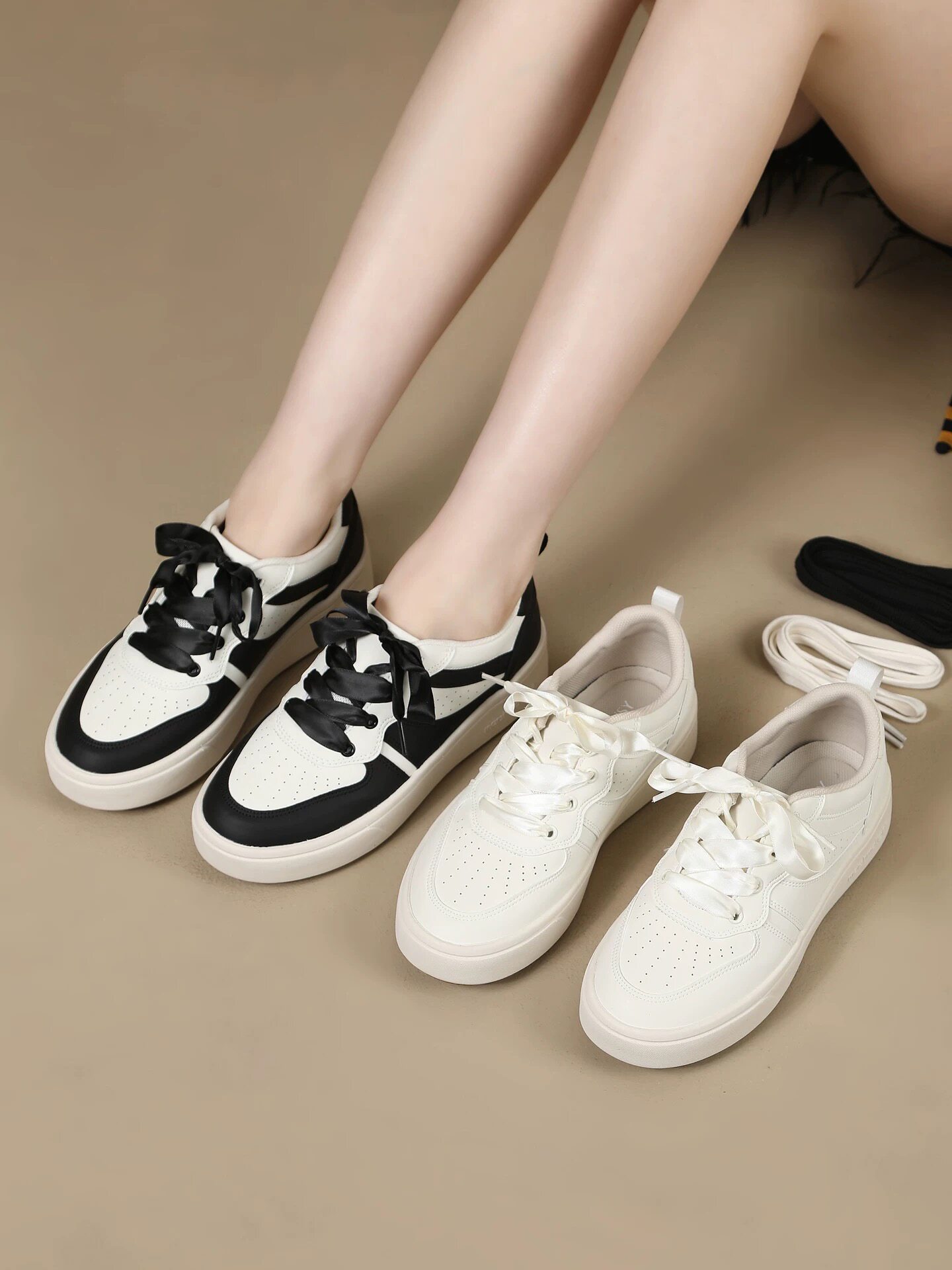 Pansy日本女鞋休闲运动板鞋白色简约轻软舒适透气小白鞋新款4193