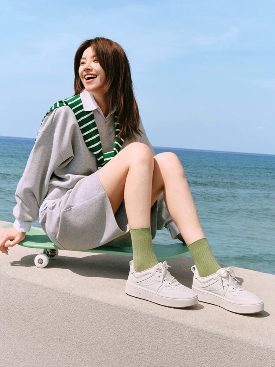 Pansy日本女鞋休闲运动板鞋白色简约轻软舒适透气小白鞋新款4193