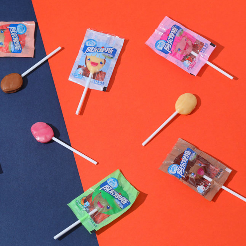 阿尔卑斯爱心好棒维生素c棒棒糖休闲零食儿童创意糖果20支*2袋