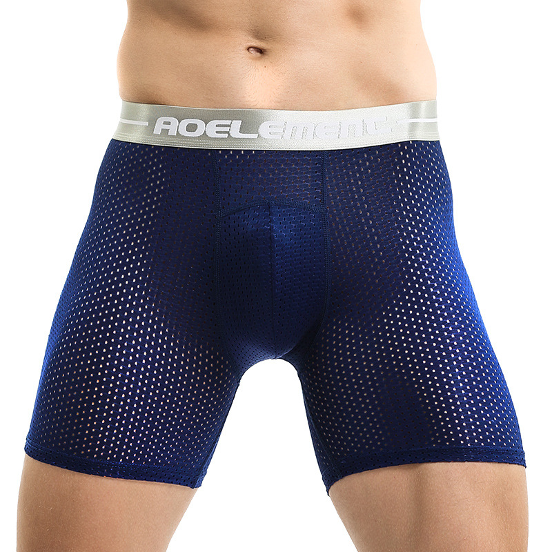 Ice silk sports underwear men fitness boxer运动内裤男士内裤-图3