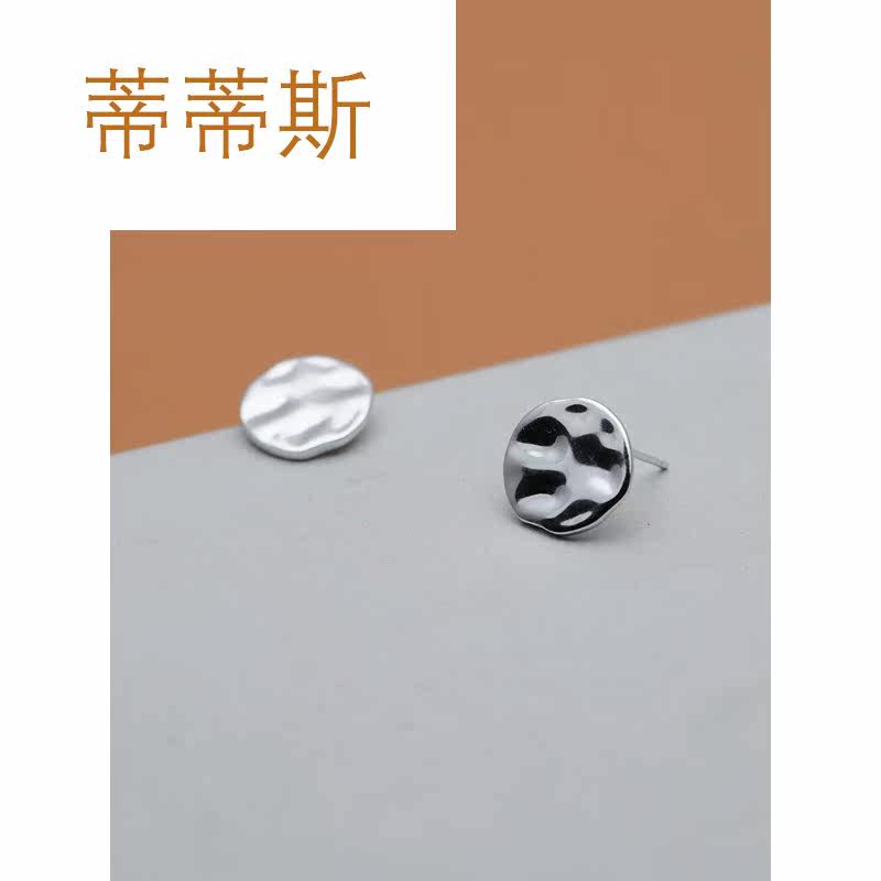 沈太太s925银日韩国气质个性耳钉 蒂蒂斯耳钉