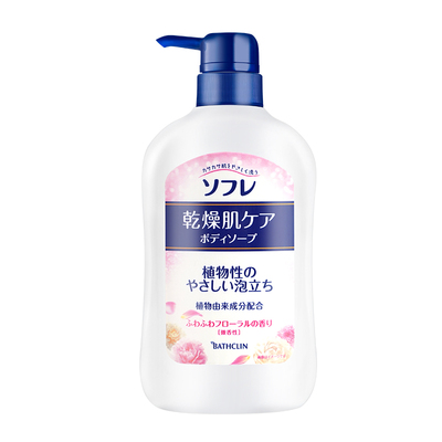 日本巴斯克林沐浴露女弹润自然花