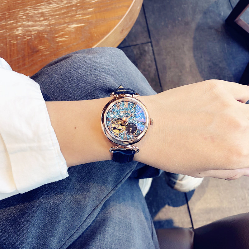 新款小众高级女士全自动复古机械表 酷林手表国产腕表