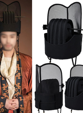 唐制婚礼用帽汉首服进贤冠配汉服
