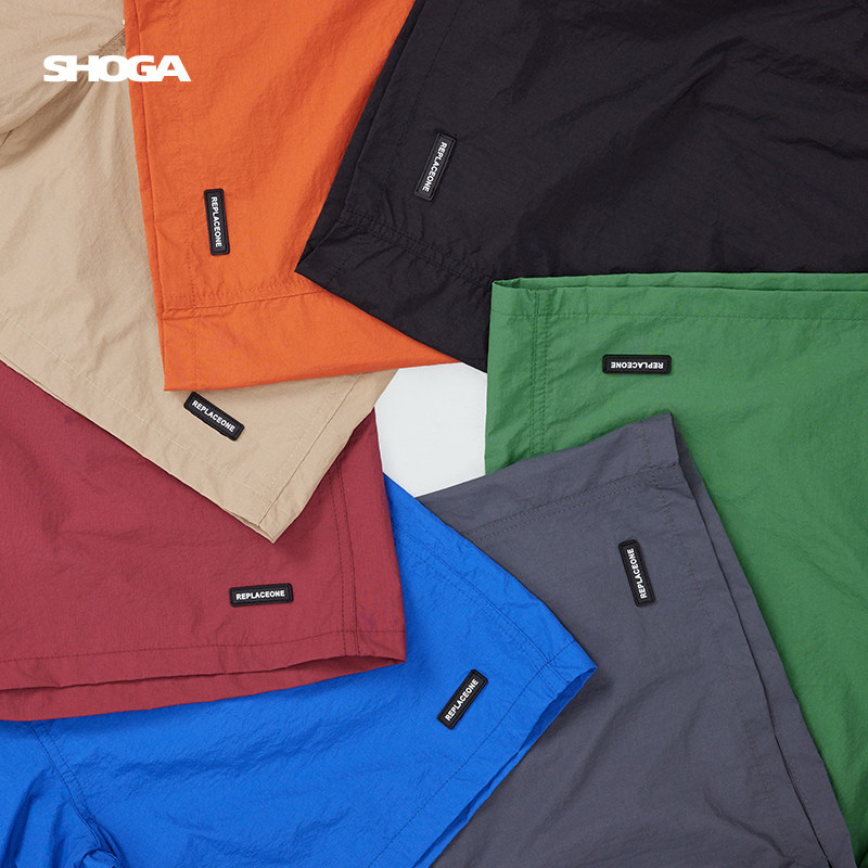 SHOGA短裤男夏新品宽松五分裤日系复古潮流抽绳直筒中裤休闲短裤,淘宝优惠券,粉丝福利购,淘宝优惠卷