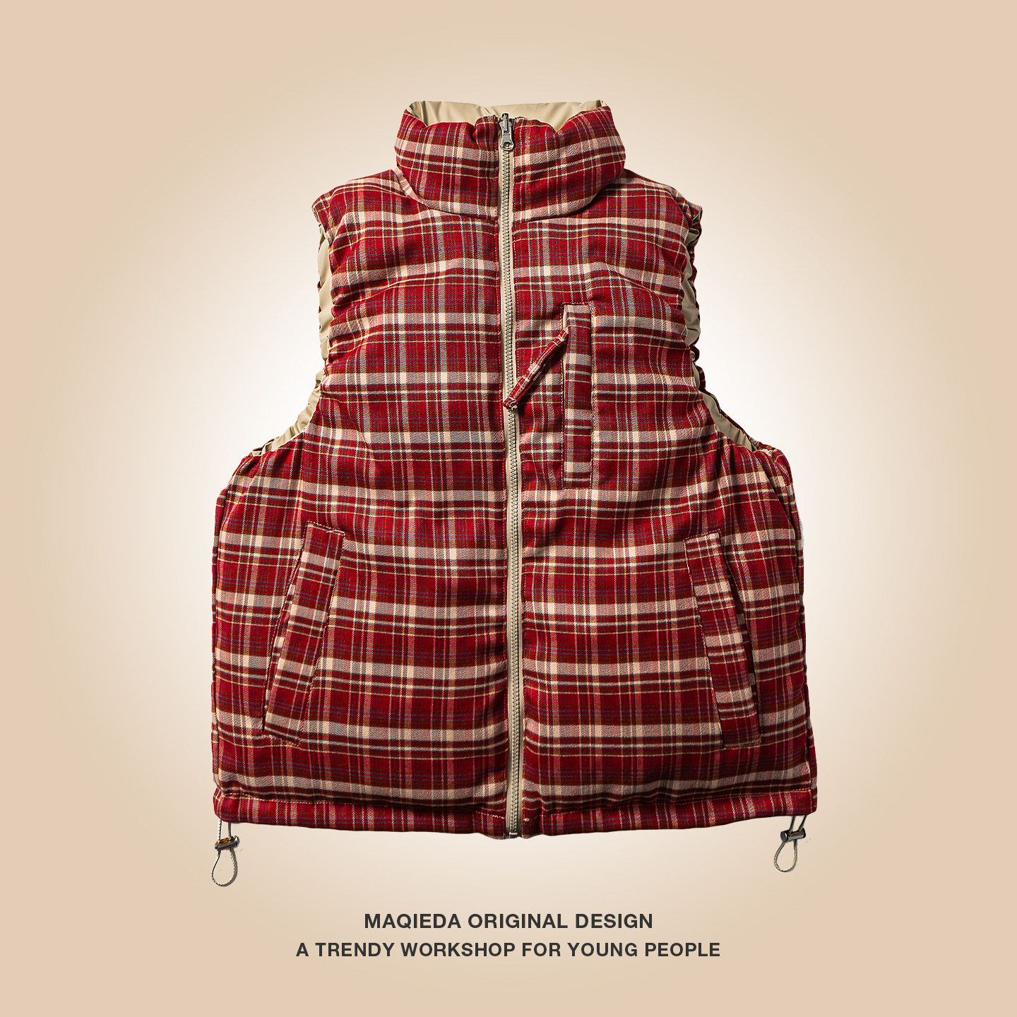 马切达冬季新款双面穿男款马甲无袖外搭保暖棉衣工装美式PU皮外套,淘宝优惠券,粉丝福利购,淘宝优惠卷