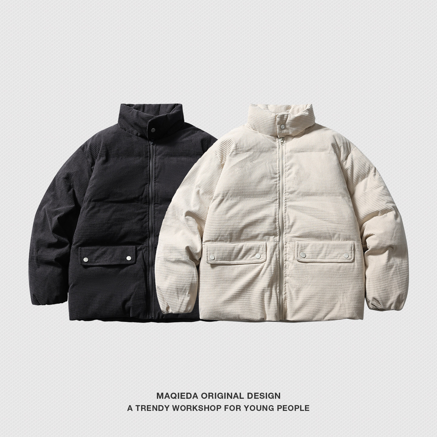 马切达冬季灯芯绒情侣日系棉服工装男款复古棉衣2025新款男生冬装,淘宝优惠券,粉丝福利购,淘宝优惠卷