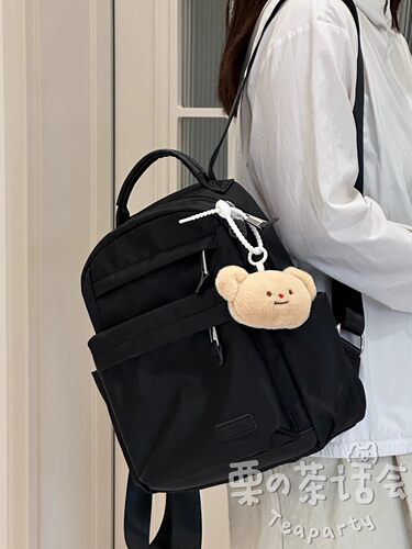 高颜值ins风外出旅游轻便背包女 时尚休闲小书包女生大学生双肩包 - 图1