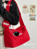 The red crossbody bag is my favorite! Full of energy