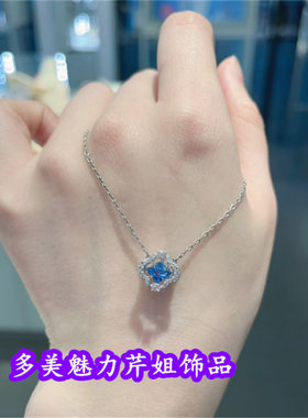 跳动的心项链爱心跃灵动熊锁骨链