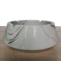 Creative Personality Trendy High-end Ceramic Ashtrays Anti-Fly Ash Home Living Room Office Smoke Cylinder Light Luxury High Level Sensation