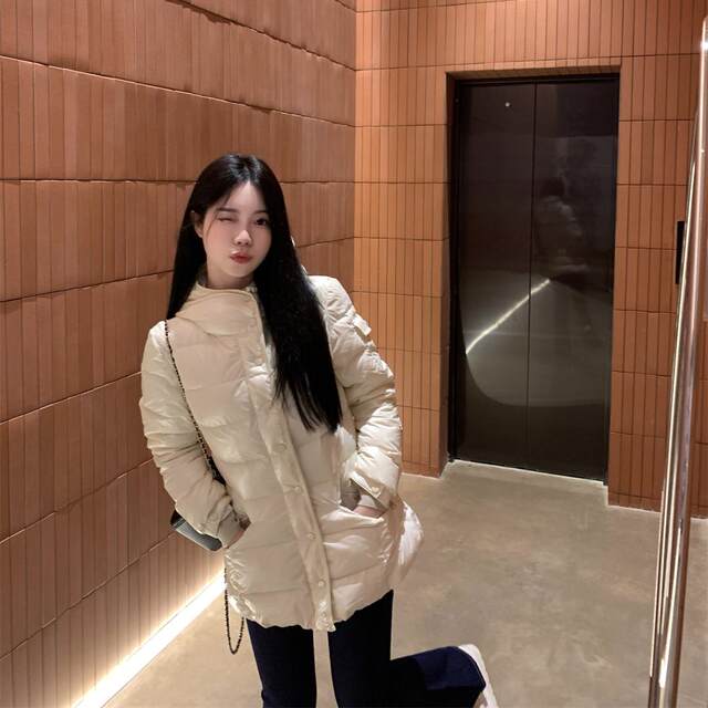 ເສື້ອກັນໜາວແບບປົກກະຕິ BOOM lady hooded