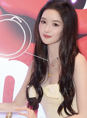 明星同款手工多巴胺波点串珠项链