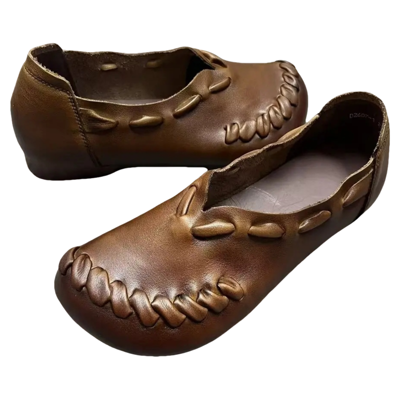 2607-1春季新品复古手工编织牛皮平底软底舒适透气低邦休闲单鞋,淘宝优惠券,粉丝福利购,淘宝优惠卷