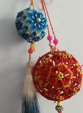 石家庄晋州代编手绳编手牌各种手绳挂件玉线股线蜡线纯手工编绳