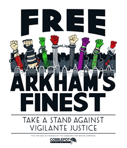 Free Arkham's Finest batman joker 文化衫DIY T-Shirt T恤 衣服 - 图1