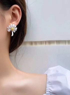 小清新合金花朵雏菊手镯项链耳环