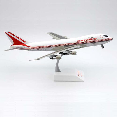 Jcwings 1/200合金材质飞机模型印度航空 B747-200 VT-EFU-图0