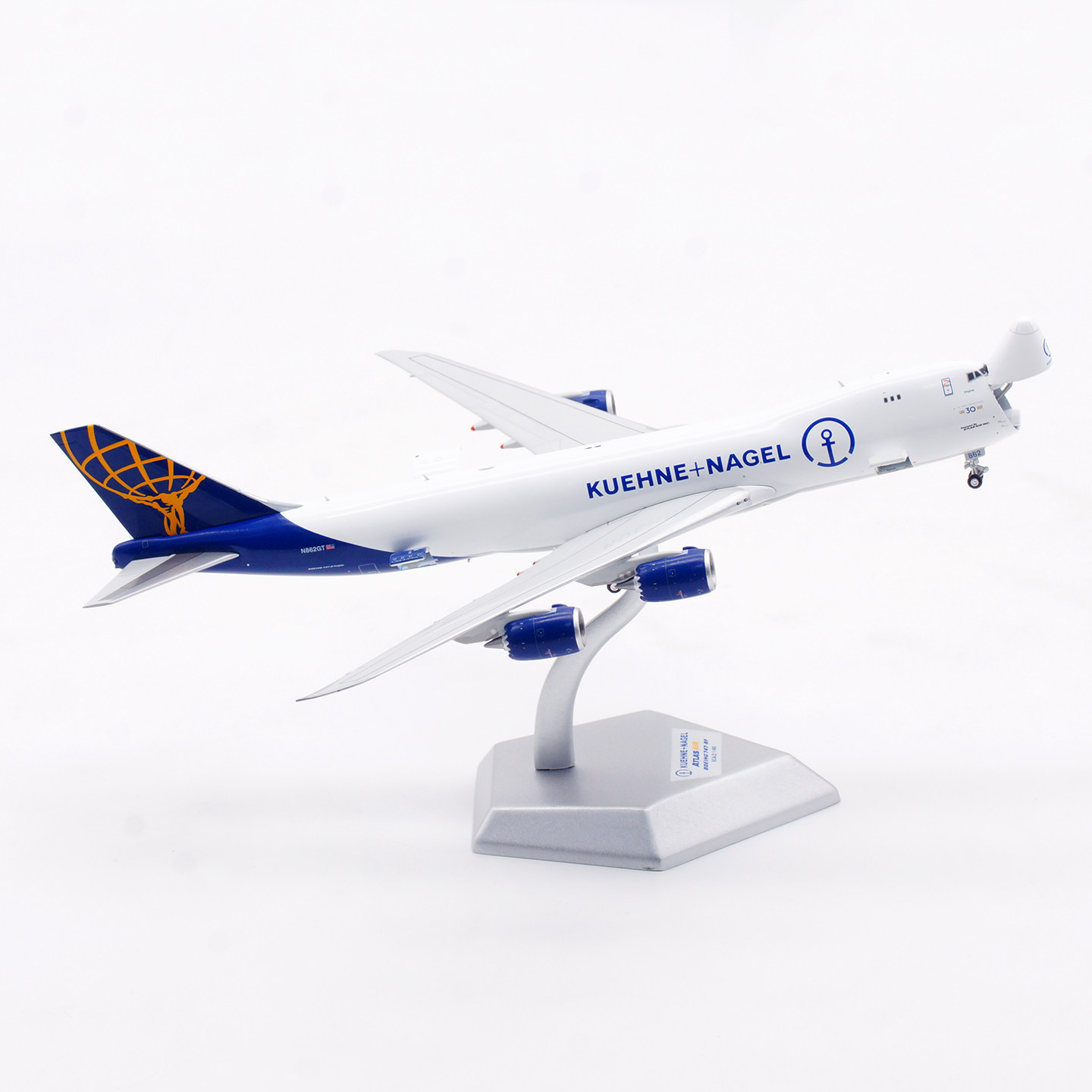 HX models 1:400合金飞机模型 阿特拉斯航空 B747-8F N862GT 开仓 - 图2