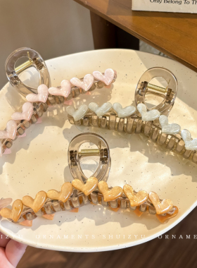 爱心抓夹女2025新款高级感