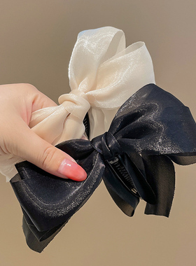 香蕉夹竖夹高马尾发夹后脑勺抓夹