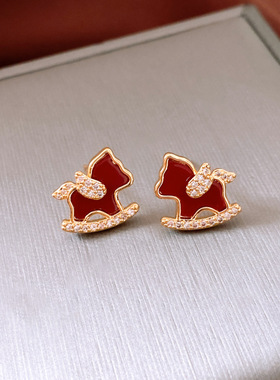 新年礼物马年吉祥项链耳饰圣诞礼物生日礼物送女友